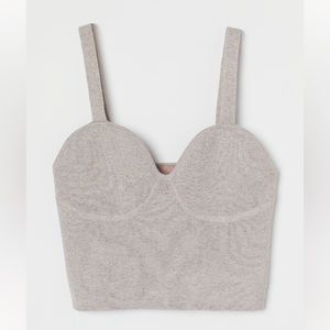 H&M fine knit crop top
